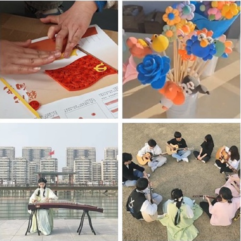水湖校區(qū)社團開展“我心向黨”手工活動，學(xué)生進行才藝表演.jpg